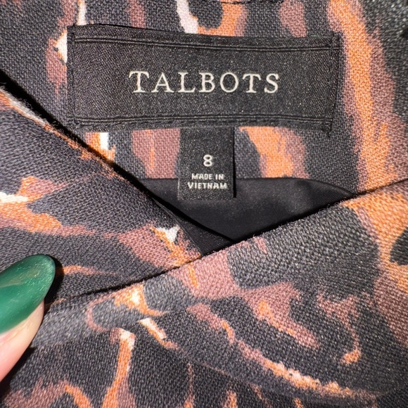 Talbots lined women’s pencil skirt size 8 animal print. - Picture 6 of 8